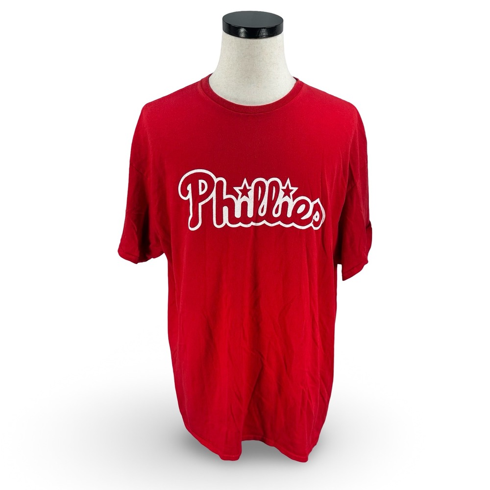 Delta Pro Weight Mens Philadelphia Phillies Bryce Harper 3 Red T-Shirt 2XL